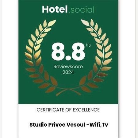 Studio Privee Vesoul -Wifi,Tv,Clim,Parking Gratuit Exteriör bild